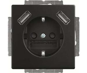 Busch-Jaeger SCHUKO-2x USB Prise 20 EUCB2USB-885 2CKA002011A6279