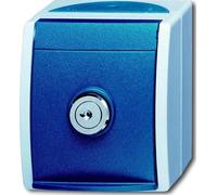 BUSCH-JAEGER Schuko-Steckdose 20EWSL-101-53 ocean Einheitsschloss 20EWSL-101-53 (2083-0-0823)