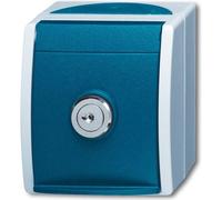 BUSCH-JAEGER Schuko-Steckdose 20EWSL-101-53 ocean Einheitsschloss 20EWSL-101-53 (2083-0-0823)