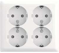 BUSCH JAEGER SCHUKO Steckdose 4f AP Safety 404 EAB-524 (2TKA00005535)