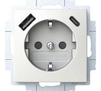 BUSCH JAEGER SCHUKO Steckdose USB C 20 EUCB2USBAC-914 (2CKA002011A6298)