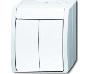 BUSCH-JAEGER Serienschalter aws mt ocean AP IP44 2f