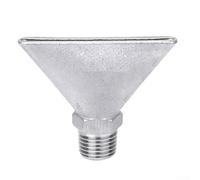 Buse à bec de canard en acier inoxydable, tête de pulvérisation large et épaisse pour le refroidissement, le séchage, le nettoyage, jet d'eau plat résistant aux hautes températures, argent (2 mm)