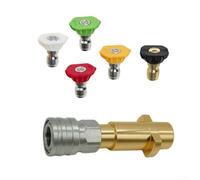 Buse à connexion rapide de 6,35 mm compatible avec Karcher pour nettoyeur haute pression conçue pour les unités haute pression Karcher et ForBosch (B)