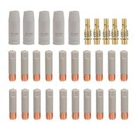 Buse à gaz de soudure TIG 15AK, embout de buse en alliage d'aluminium, accessoire de soudage résistant à la chaleur, lampe torche anti-éclaboussures consommables pour magg de 0,8 mm, 0 mm, 2 mm (30