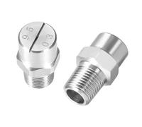 Buse à jet plat en éventail, Buse d'atomisation grand angle à débit d'eau réglable en acier inoxydable, buse ventilateur plat