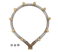 Buse annulaire multifonctionnelle avec filetage femelle G3/8, buse atomisante en forme d’anneau à plusieurs têtes pour l’irrigation agricole et du jardin, jet de brume réglable (10 tête)