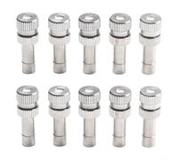 Buse brumisatrice de 6 mm pour jardin, brumisateur, buse de brumisation | Design à connexion rapide, interface de 6 mm, installation facile, construction en cuivre, lot de 10 pièces