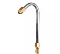 Buse coudée en acier inoxydable pour nettoyeur haute pression 30 à 90 degrés en forme de U pour lance d'extension de lance, connexion rapide 6,35 mm mâle, compatible avec les nettoyeurs à gaz jusqu'à