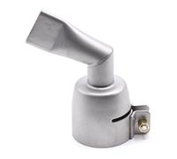 Buse coudée professionnelle en acier inoxydable - 60° - 20 mm - Compatible avec le pistolet à air chaud Leister Triac S/ST/AT - Pour pistolet à air chaud