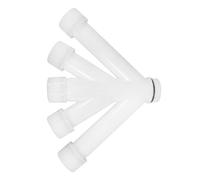 Buse D’irrigation Arroseur 1 et 2 Pouces, PP Blanc, Double Raccord | Réutilisable, Légère et Stable, pour Arrosage de Plantes et Bonsaïs, Usage Tuyau ou Nettoyage