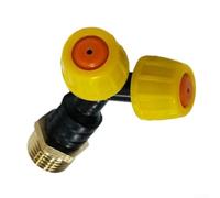 Buse d'arrosage agricole réglable avec noyau en cuivre et aluminium pour systèmes d'irrigation cyclone noir et jaune double sortie tête de pulvérisation filetage 10,2 cm