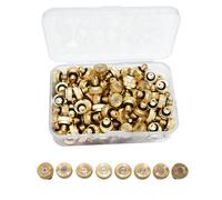 Buse de brouillard à filetage d'irrigation en laiton, pulvérisateur de brumisation basse pression, buse d'eau UNC10-24 pour le contrôle de la poussière, système de refroidissement extérieur 50pcs 0.8m