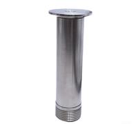 Buse de fontaine en acier inoxydable avec sortie d'eau en forme de champignon pour une utilisation dans les plans d'eau décoratifs et l'irrigation pratique (15 cm)