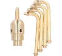 Buse de fontaine rotative, tête de pulvérisation d'eau en laiton à 4 bras, arroseur pour étang de jardin, cour intérieure, piscine, G1 pouce
