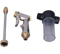 Buse de jardin réglable, similaire à Gardena, avec jet d'eau réglable - Douchette de jardin - Pistolet de jardin - Durable - Jet d'eau flexible - Adaptée aux utilisateurs de jardins