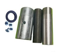 Buse de jet en carbure de bore de 80 mm pour machine de sablage, résistante à l'usure avec boîtier en aluminium, pour tuyau de 28 mm, convient pour la dérouillation des métaux et le traitement de