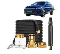 Buse De Lavage Auto, Spray Nettoyant Réglable Anti-Fuite, Nettoyeur Pression Portable Pulvérisateur Eau, pour Voiture Moto Maison Jardin Cour Patio Extérieur Arrosage Irrigation