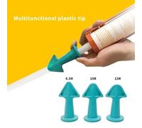 Buse de mastic en Silicone multifonctionnelle, grattoir, outils de calfeutrage au sol, Kit de buses de mastic en Silicone, ensemble d'amélioration de l'habitat A, 3 pièces GREEN