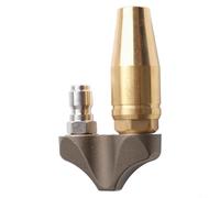 Buse de nettoyage de 0,9 cm, 1 paquet de 3 Kpsi, jet de vidange turbo inversé, rotation automatique à haute vitesse, laiton en acier inoxydable, tuyau d'égout