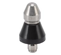 Buse de Nettoyage de Tuyaux Égout Haute Pression, G1/4 Buse de Débouchage de Tuyau en Acier Inoxydable, Outils de Dragage et de Nettoyage des Tuyaux d'Égout, 1 Jet Avant et 6 Jets Arrière