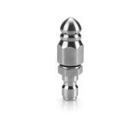 Buse de nettoyage de vidange Sewer Jetter 5000 PSI 1/4" Quick Connect Pressure Washer Drain Cleaning Nozzle, en acier inoxydable, jet d'eau haute pression pour blocage des tuyaux