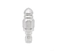 Buse de nettoyage des canalisations en acier inoxydable avec interface de connexion rapide 1/4 et jets d'eau multidirectionnels pour enlever les débris de tuyaux