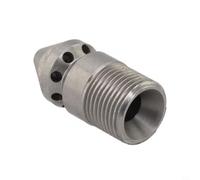Buse de Nettoyage Égouts 3/8" 9 Jets Acier pour Kärcher - Déboucheur Canalisation Haute Pression Raccord Rapide Mâle Usage Domestique(3/8 thread)