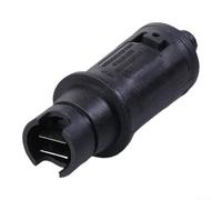 Buse de nettoyeur haute pression 6,35 mm à connexion rapide - Pointe de pulvérisation turbo réglable pour nettoyage électrique des allées, patios, voitures - Alliage noir et plastique (A)