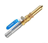 Buse de nettoyeur haute pression en cuivre avec sortie de 4 mm - Embout de pulvérisation amovible en laiton - Valve de débit d'eau réglable pour lavage de voiture et nettoyage portable
