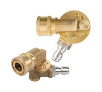 Buse de nettoyeur haute pression réglable avec rotation à 360° et paramètres multi-angles pour les tâches de lavage en plein air, accessoire de connecteur rapide de 6,35 mm (commutation à 7 vitesses)
