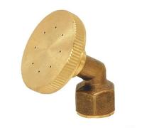 Buse de pulvérisation à 8 trous en laiton haute pression Tête de brume à filetage interne Raccord d'arrosage pour tuyau Jaune 4 x 3,5 cm pour jardin agricole