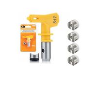 Buse de Pulvérisation Airless - ROSFIX - 517 - Largeur 25-30 cm - Compatible Graco/Titan/Wagner - Set 4 joints RAC V