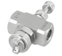 Buse de pulvérisation d'air en acier inoxydable 1/4 BSPT BSPT, pointe de | Brumisateur à pression pour humidification et refroidissement pour jet de brume, tête de pulvérisation de jardin