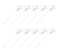 Buse de Pulvérisation de Rechange 24mm PP Ronde 10 Pièces | Brume Fine à Gâchette, Blanc, pour Plantes et Bonsaï, Usage Jardin et Pulvérisation D’air Domestique