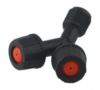 Buse de pulvérisation de rechange pour pulvérisateur électrique de jardin, tête de pulvérisation en polypropylène avec filetage extérieur de 16 mm avec ventilateur conique à 4 trous pour agriculture