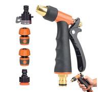 Buse de pulvérisation de tuyau d'eau - Pistolet de pulvérisation ergonomique multifonction pour jardin, fixation de tuyau à pression réglable | Idéal pour l'entretien de la pelouse, le nettoyage de la