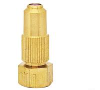 Buse de pulvérisation d'eau en cuivre avec débit réglable et quatre tailles de trous pour un arrosage efficace du jardin, l'entretien des plantes et les tâches de nettoyage en extérieur (0,8 trou)