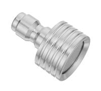 Buse de Pulvérisation pour Lavage Auto 1/4 Rapide Acier Inoxydable | Pulvérisation Douce, Trou Écran 0,3mm, Usage Multi-emploi, pour Pneus et Voitures, Argenté