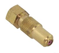 Buse de pulvérisation réglable en cuivre pour l'agriculture et l'irrigation du jardin, pointe de brumisation haute pression avec contrôle direct du flux, tête de pulvérisation en métal pour une