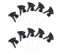 Buse de Rechange Réglable pour Pulvérisateur 28/400, Lot de 10 | PET Noir, pour Bouteilles à Col Standard 2,5cm, Jet D’eau ou Brume