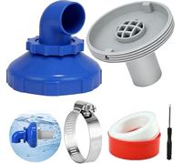 Buse de Remplissage de Piscine Rotative à 360°, Buse Refoulement Piscine, Buse de Sortie de Piscine Réglable, Buse d'entrée de Piscine 32/38 mm, pour Intex Bestway Piscine Spa Bec Accessoires