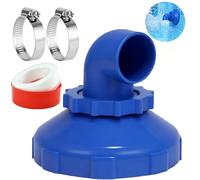Buse de Remplissage de Piscine Rotative à 360°, Buse Refoulement Piscine, Buse de Sortie de Piscine Réglable, Buse d'entrée de Piscine 32/38 mm, pour Intex Bestway Piscine Spa Bec Accessoires