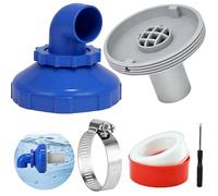 Buse de Remplissage Piscine Rotative 360°, Buse de Refoulement Réglable 32/38 mm pour Intex Bestway Spa (Lot PIECE DETACHEE PISCINE