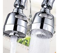 Buse de robinet économiseur d'eau, adaptateur universel, gadgets de cuisine, rallonge de filtre, rotation 2/3, 360 modes 2 Modes-2PCS