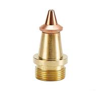 Buse de soudage en laiton de type H pour lampe de poche à main, pointe en cuivre haute température avec design résistant aux éclaboussures, filetage usiné avec précision pour une alimentation lisse du