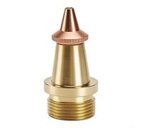 Buse de soudage portable en laiton de type H, pointe conique résistante aux éclaboussures pour soudure blindée au gaz, 1,6 x 3,5 cm (1,5 mm)