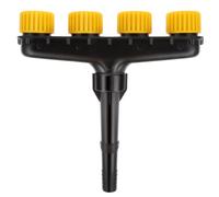 Buse de Tuyau D'arrosage à Jets Réglables, Plastique Jaune Léger | Installation Facile, Débit D’eau Ajustable, pour Serrage et Résistance à Sécheresse Agricole