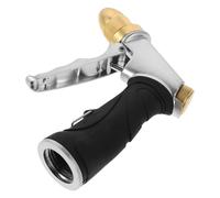 Buse de Tuyau D'arrosage Haute Pression en Cuivre Argenté | Pulvérisation Réglable, Poignée Ergonomique, Usage Polyvalent, Lavage Auto Animaux, Résistante