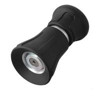 Buse de tuyau d'arrosage réglable anti-fuite avec connecteur de 1,9 cm, poignée en caoutchouc souple et corps en alliage d'aluminium pour une utilisation prolongée dans diverses tâches en plein air